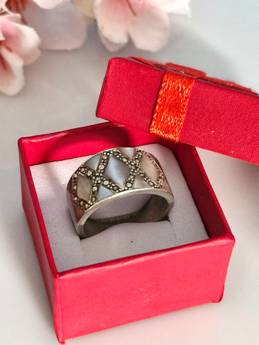Wunderschöner ring silber - ring,