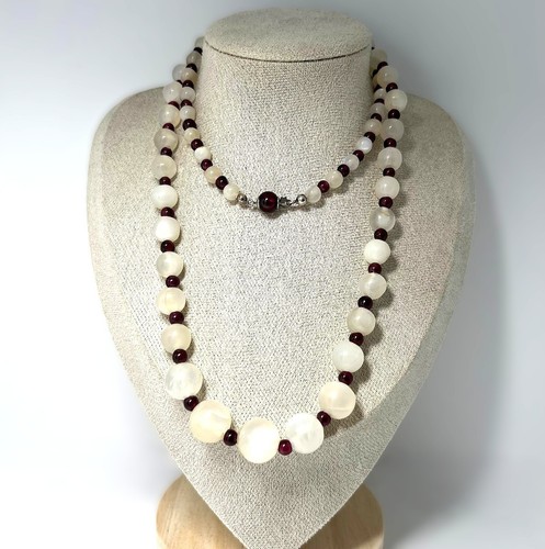 Vintage perlmutt granat - perlmutt,