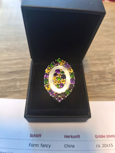 Juwelo perlmutt edelstein ring - juwelo,