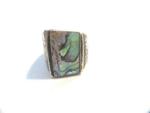 Antiker silberring mit - antiker,