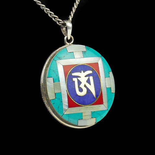 Amulett silber perlmutt - amulett,