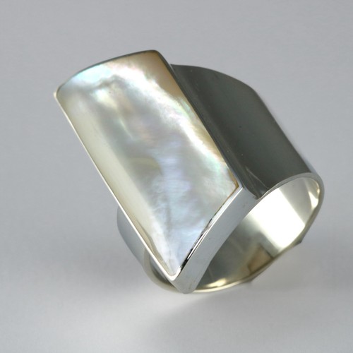 925er silber designer ring - silber,
