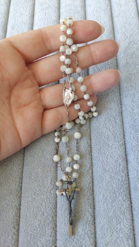 Alter rosenkranz aus perlmutt - rosenkranz,