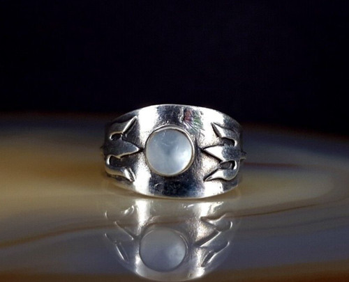 Ring silber 925 perlmutt 8 - ring,