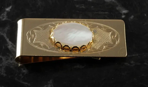 Nachlass perlmutt 18k - 18k, gelbgold