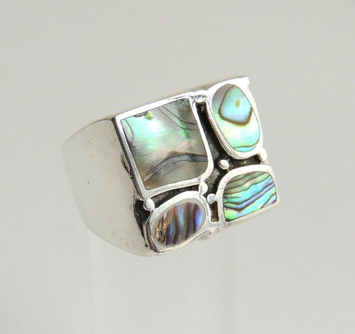 Perlmutt ring abalone - ring, 925
