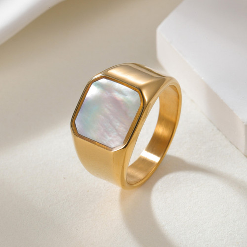 Edelstahl siegelring gold - siegelring,