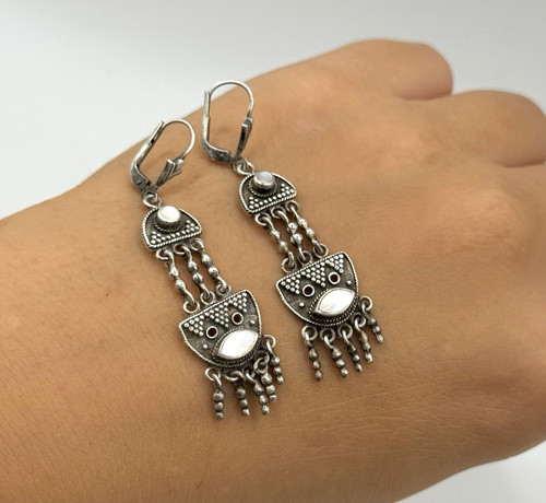 835 silber ohrringe vintage - silber,