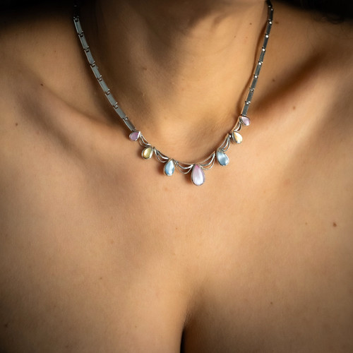 925 silber collier - silber,