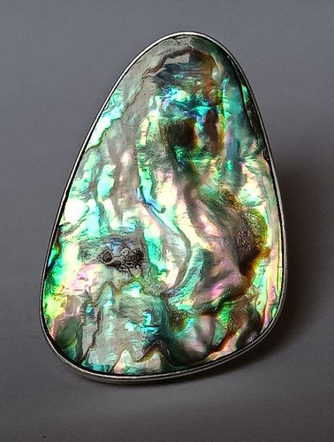 Ring silber perlmutt abalone - ring,