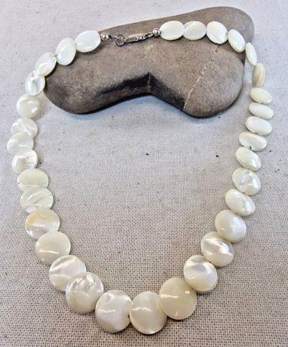 Collier perlmutt scheiben - collier,