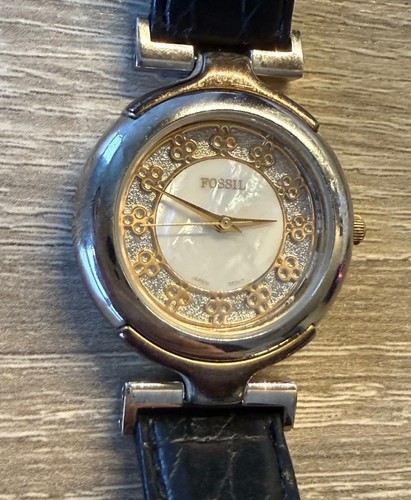90s vintage fossil armband uhr - 90s,