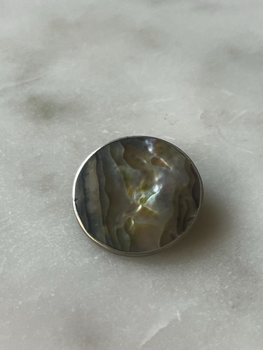 Vintage silber brosche - silber,