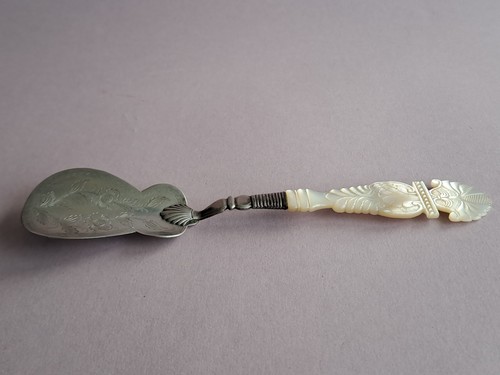 Löffel jugendstil versilbert - löffel,
