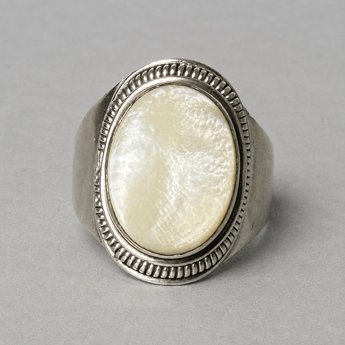 Ring mit perlmutt - ring, 925