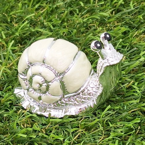 Schnecke weiß silber - , perlmutt