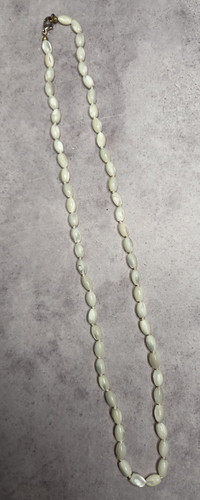 Vintage perlmutt halskette - vintage,