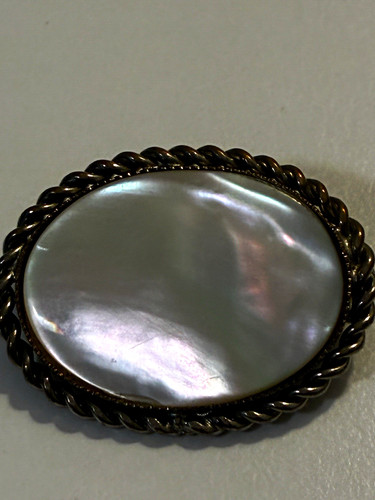 Vintage ovale brosche - vintage,
